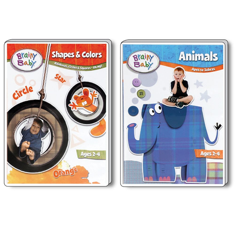 Customer photo review of SAVE $9.99!  Brainy Baby Shapes & Colors DVD and Animals DVD Deluxe Edition Bundle of 2