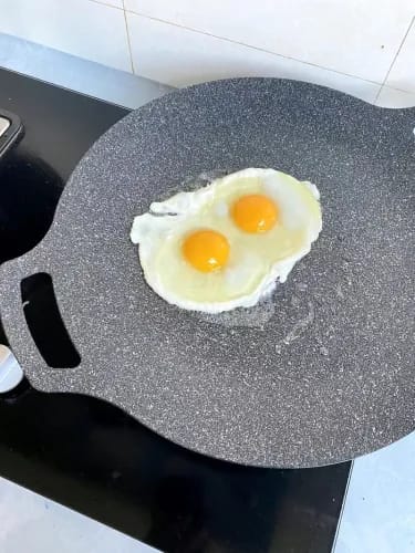 Customer photo review of Multipurpose Korean Style Die-cast Aluminum Grill Pan