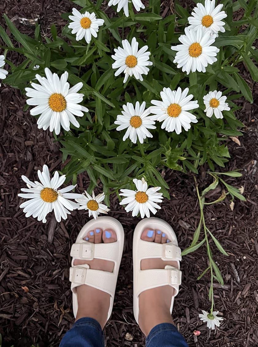 Customer photo review of The Snuggi Sandals