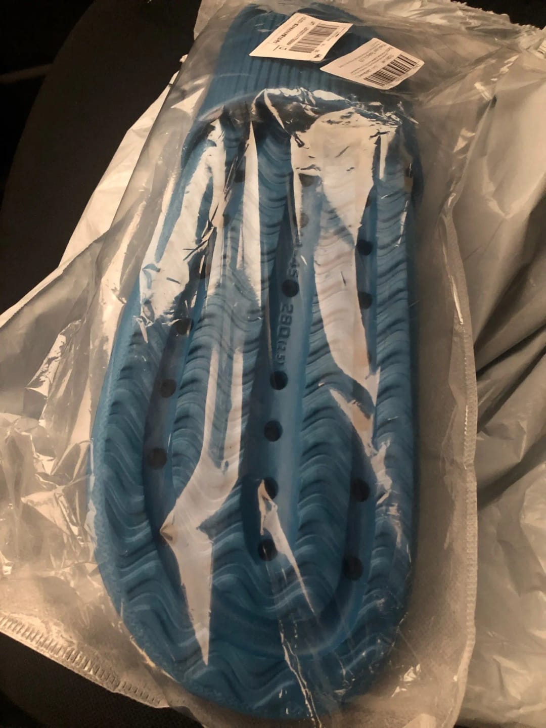 Customer photo review of The Snuggi Sandals