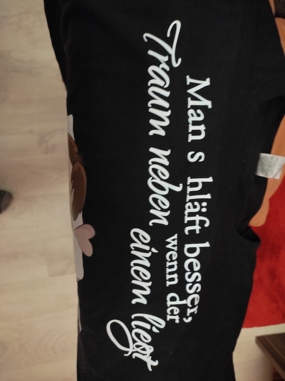 Customer photo review of Schlafmützen - Personalisiertes T-Shirt