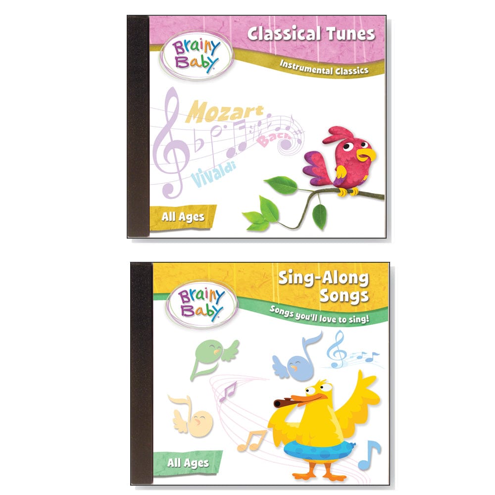 Customer photo review of SAVE $3.99! Brainy Baby Sing Along Songs and Classical CDs: Songs You'll Love to Sing and Instrumental Classics Bundle of 2