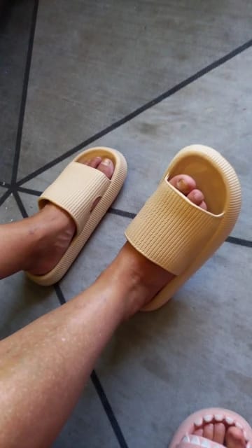 Customer photo review of The Snuggi Sandals