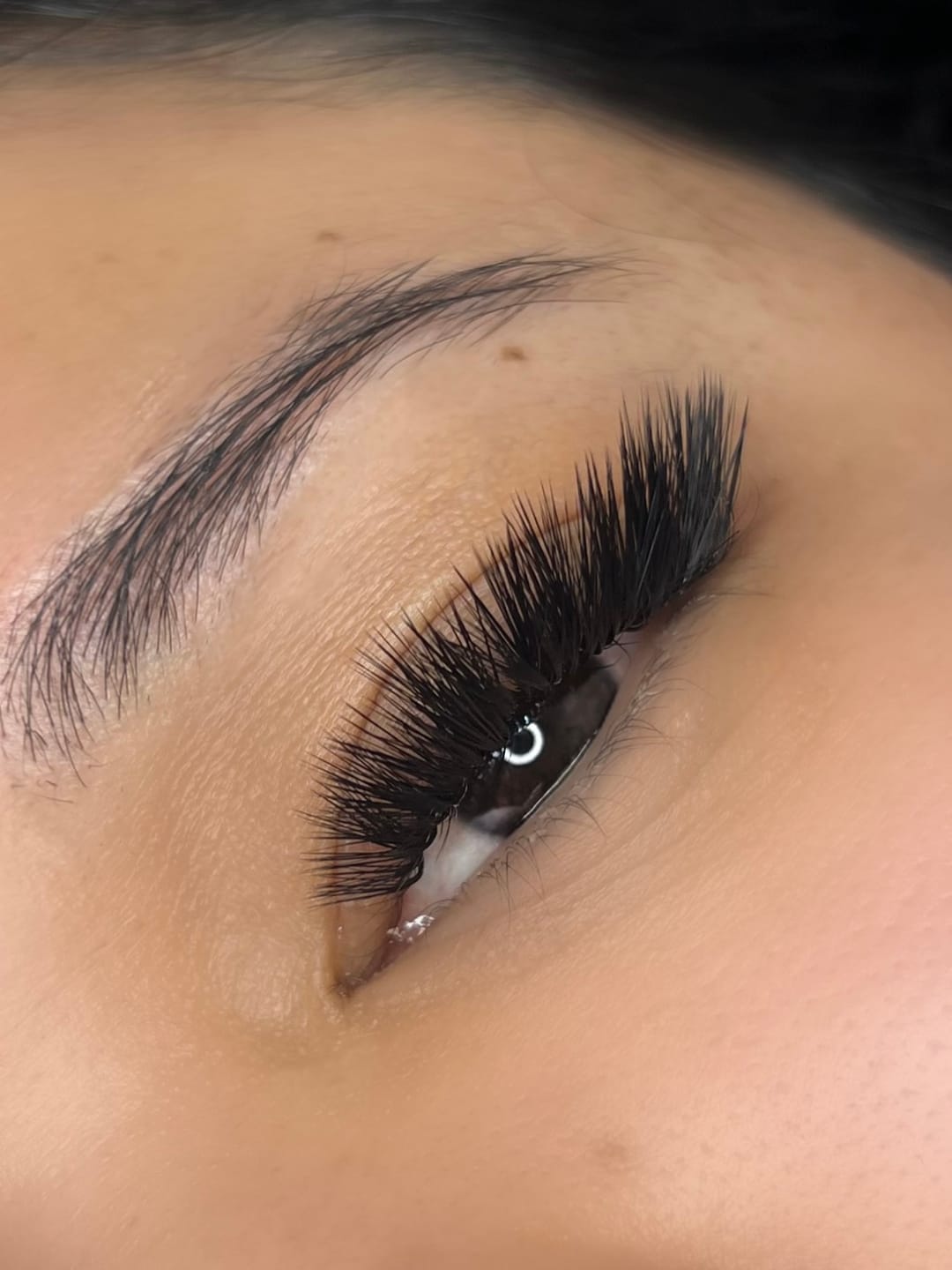 Customer photo review of M Curl Eyelash Extensions