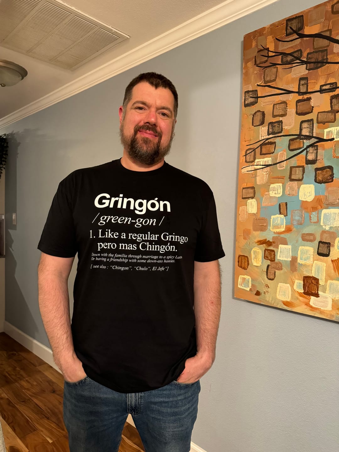 Customer photo review of El Gringon OG Old School T-Shirt