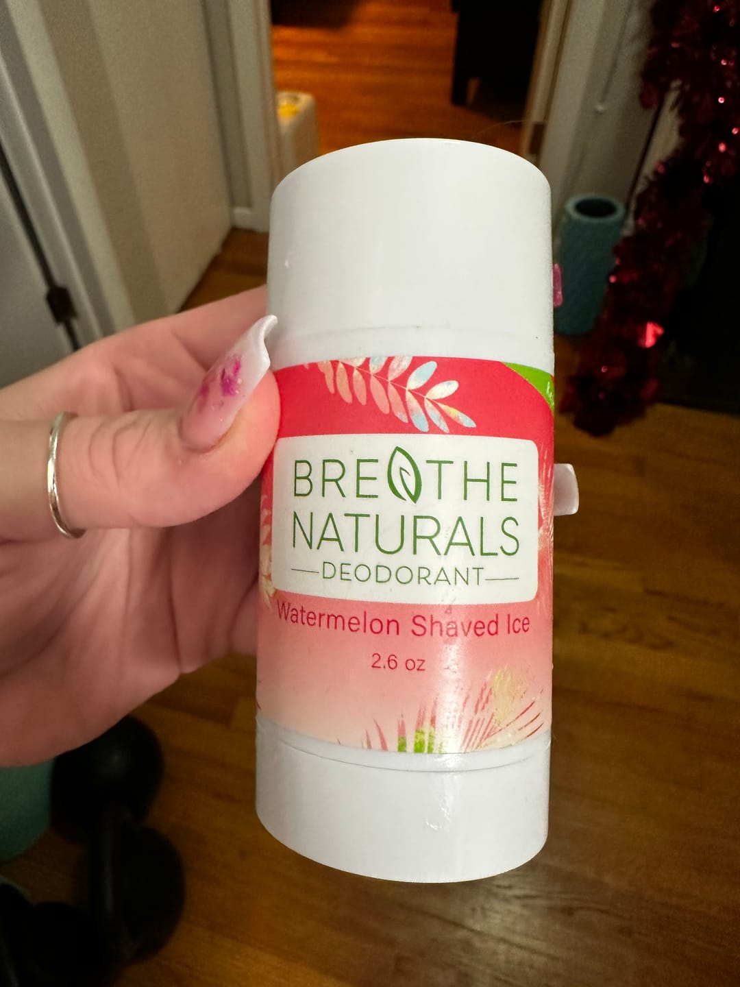 Customer photo review of Watermelon Shaved Ice Deodorant