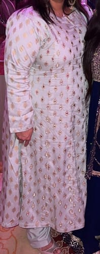 Customer photo review of HK59 Sheesha Mint Linen Mirror Mother & Daughter Suit