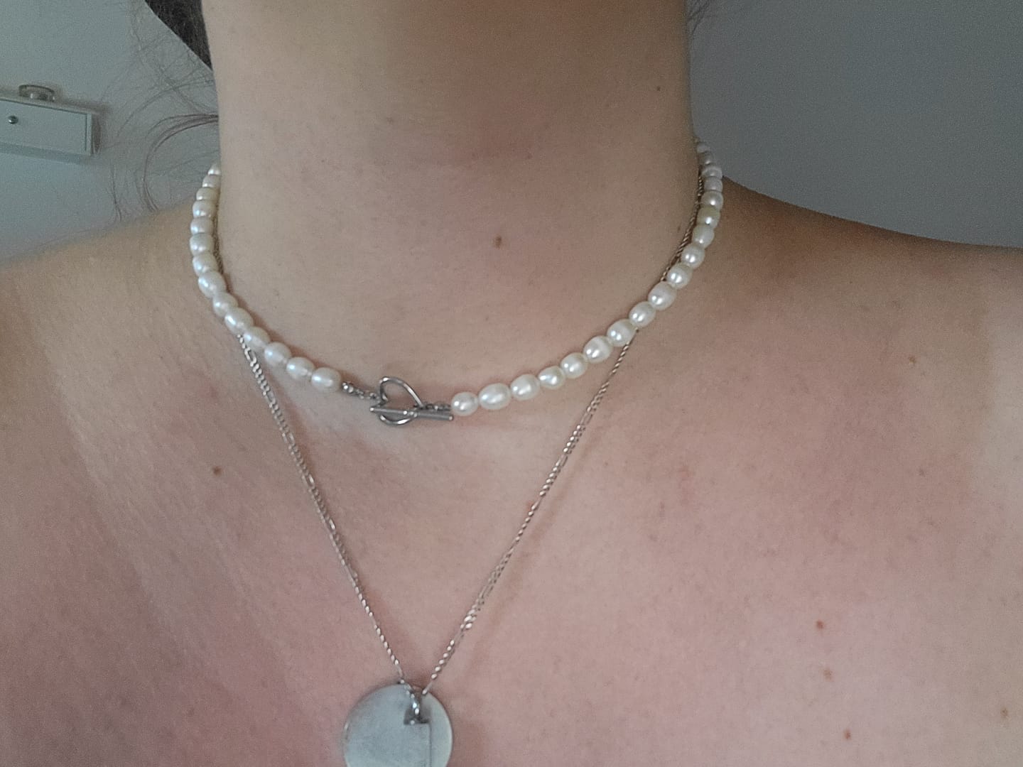 Customer photo review of Pearl Heart | Süßwasserperlen Kette