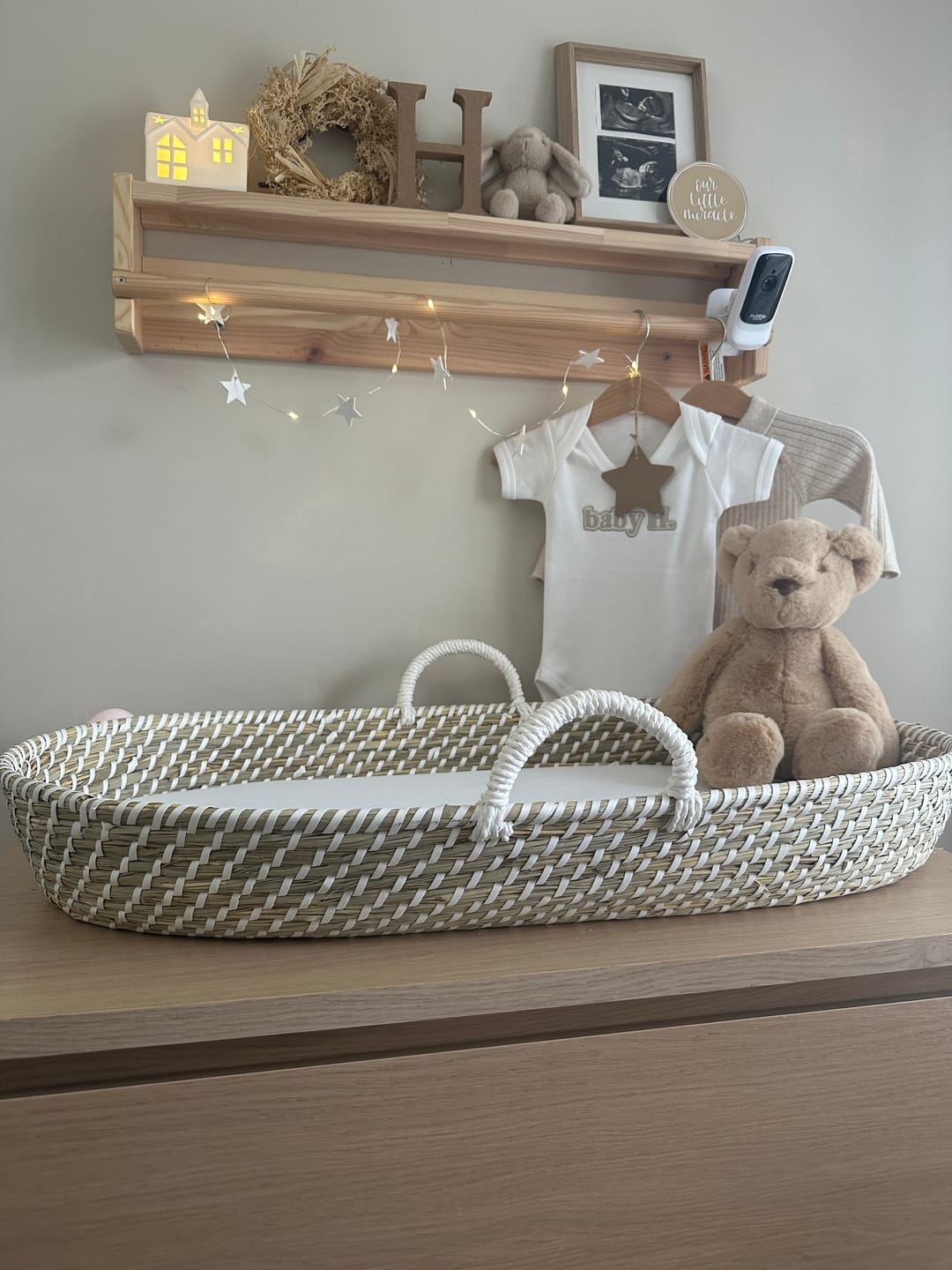 Customer photo review of Sea-Grass Baby Changing Basket
