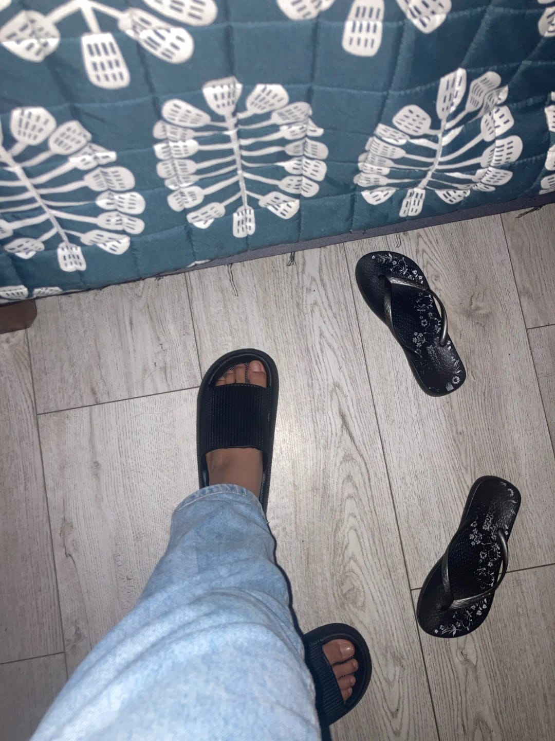 Customer photo review of The Snuggi Sandals