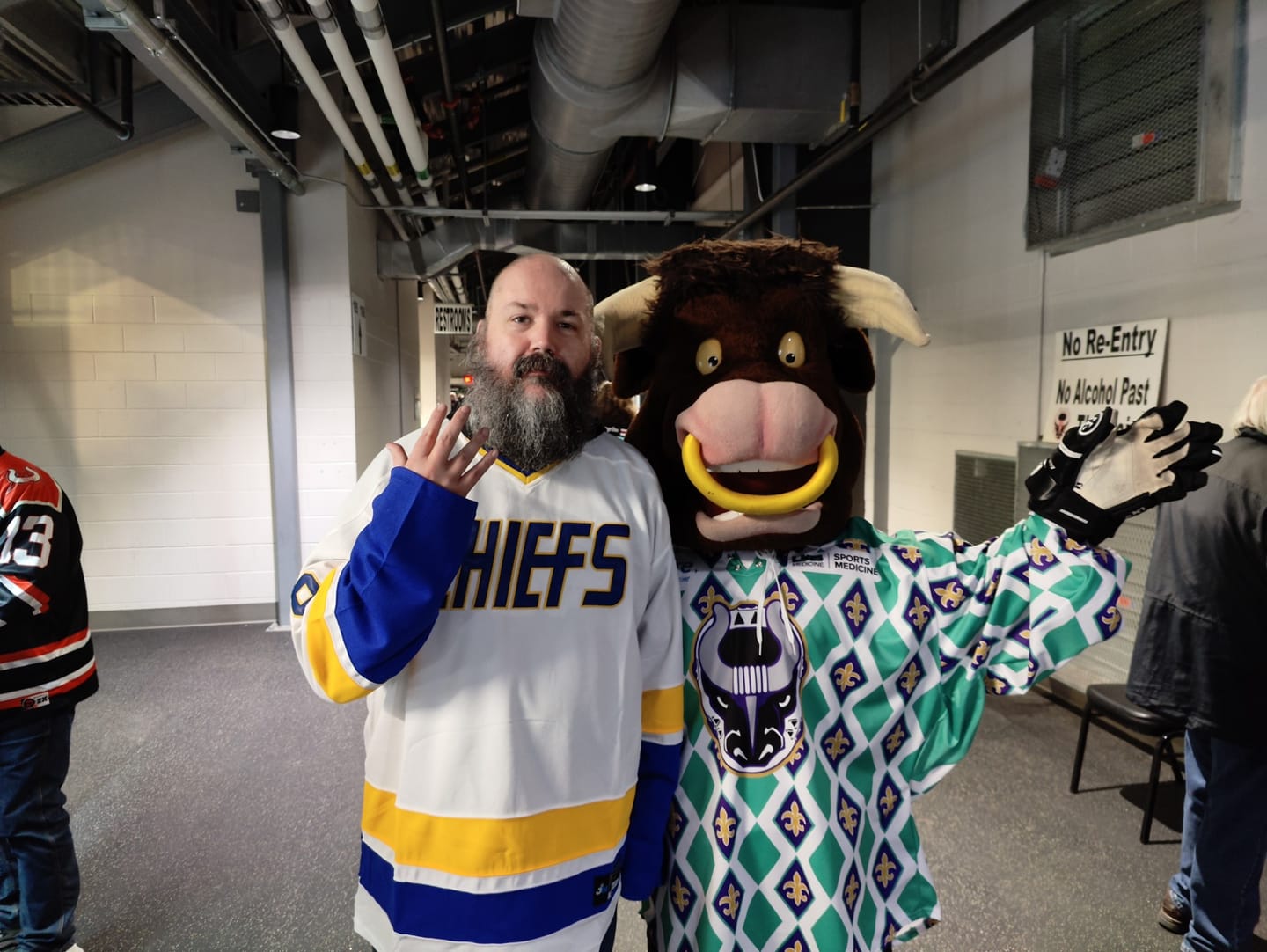 Customer photo review of Charlestown Chiefs Hanson Brothers Hockey Jersey