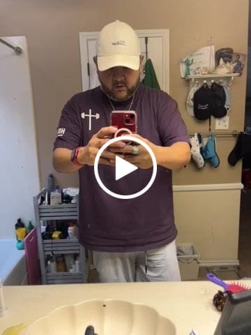 Customer video review of 2 Timothy 4:17 Oversized Tee - Purple