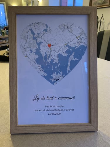 Customer photo review of Là où tout a commencé - Affiche personnalisée