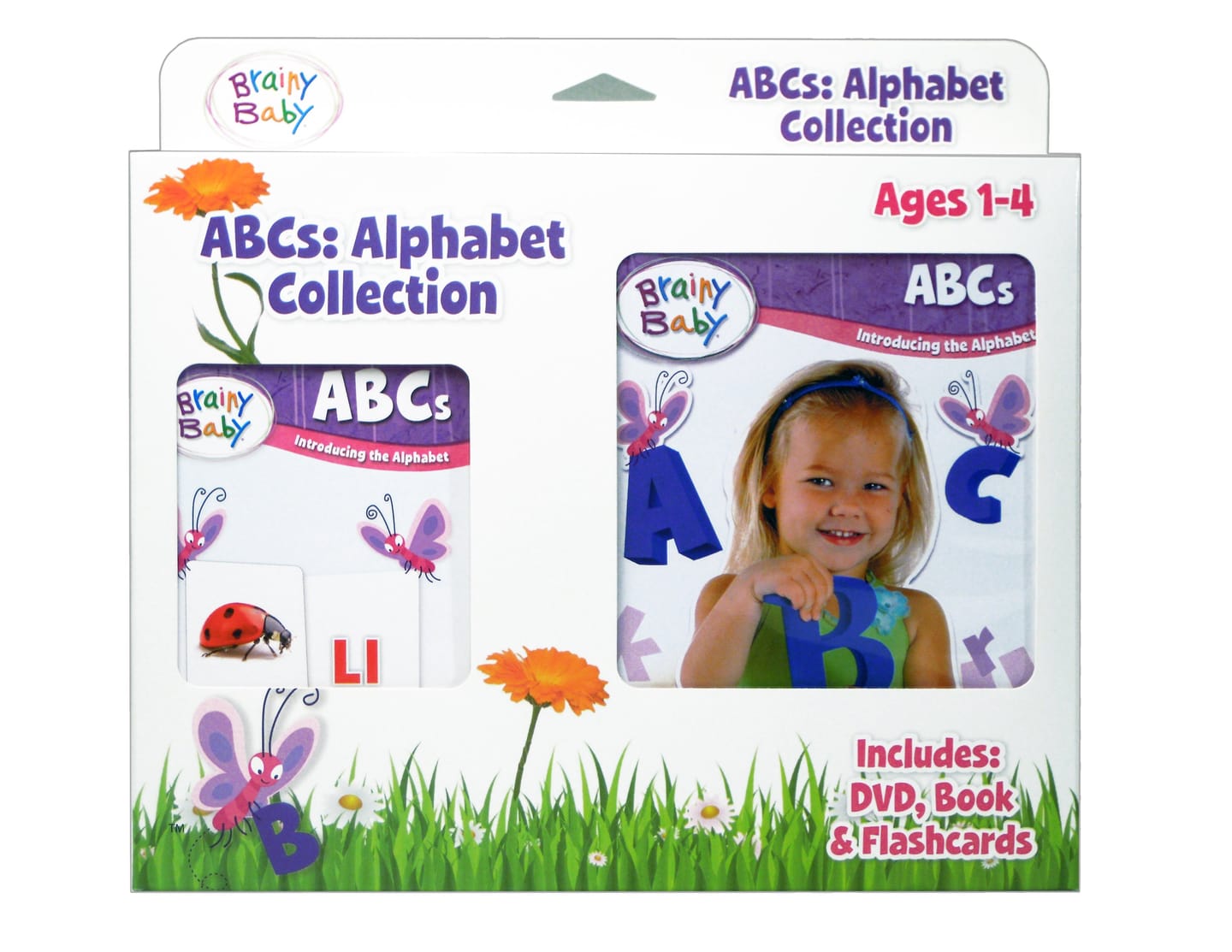 Customer photo review of SAVE $9.99!  Brainy Baby ABCs: Introducing the Alphabet A to Z DVD, Board Book and Flashcards Collection Deluxe Edition Bundle of 3