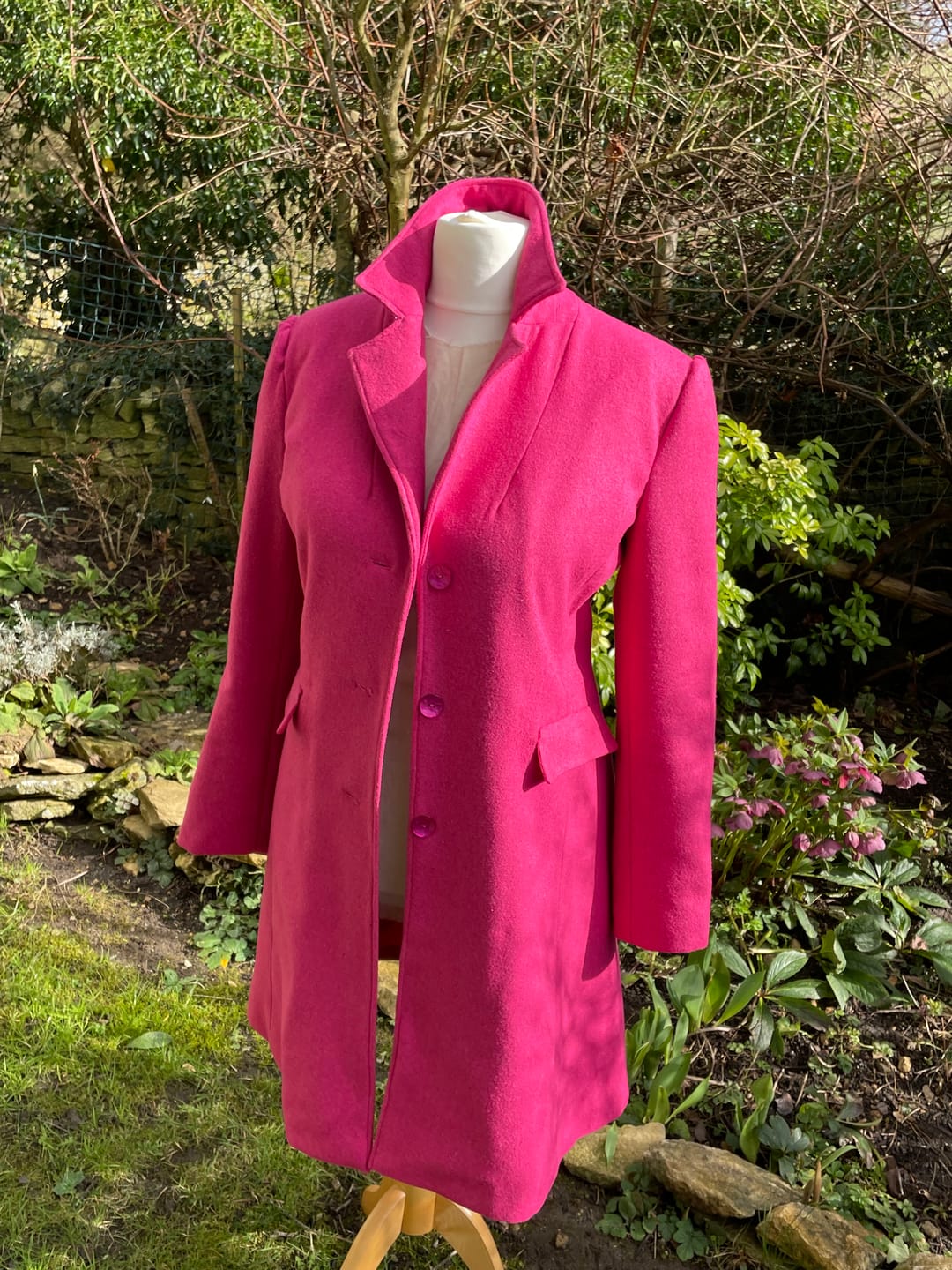 Customer photo review of Plain Wool Blend Fabric