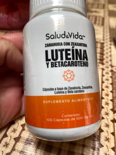 Customer photo review of Luteína 20 mg Con Zeaxantina 800mcg - Alta Concentración - 100 Cápsulas