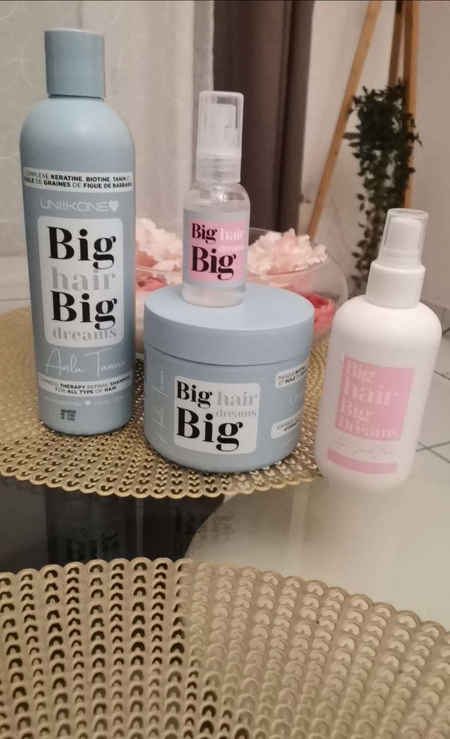 Customer photo review of Gamme Amla Tanino - Kit complet - Shampooing, masque et sérum