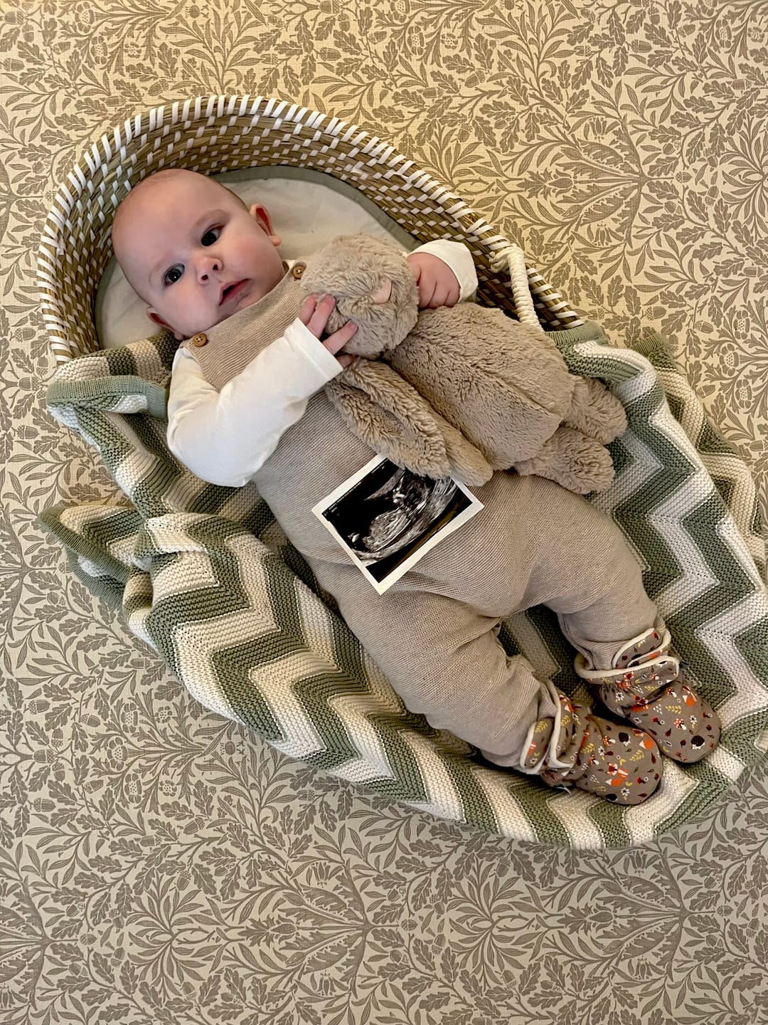 Customer photo review of Sea-Grass Baby Changing Basket