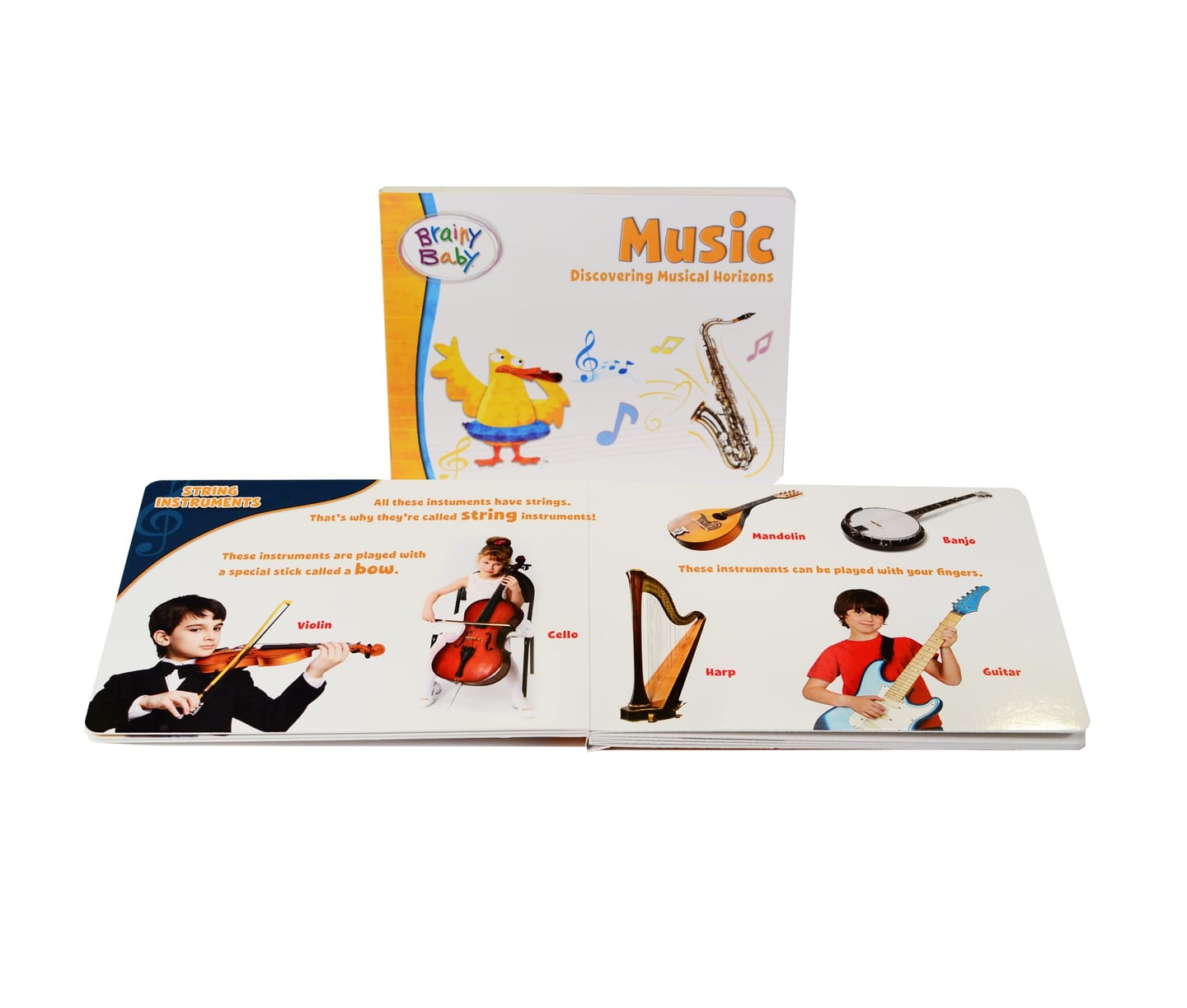 Customer photo review of Brainy Baby Music: Discovering Musical Horizons Board Book Deluxe Edition