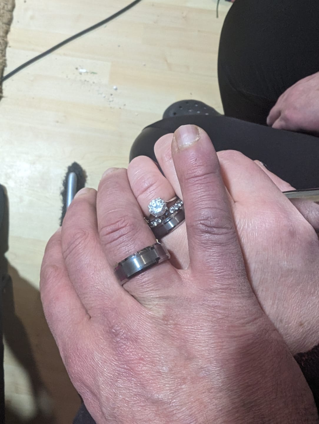 Customer photo review of Brushed 8mm Wonder Ring