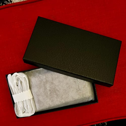 Customer photo review of Minimal Mobile Phone Leather Sling Pouch