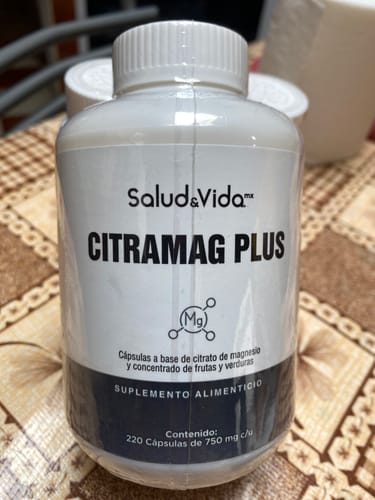 Customer photo review of Citrato de Magnesio 2000mg por porción (3 cápsulas) - 220 Cápsulas de Fácil Absorción - CITRAMAG PLUS