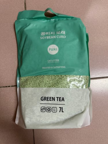 Customer photo review of PANI 99%無塵豆腐砂-原味 薰衣草 綠茶 7L (2.8kg) x 6入/箱