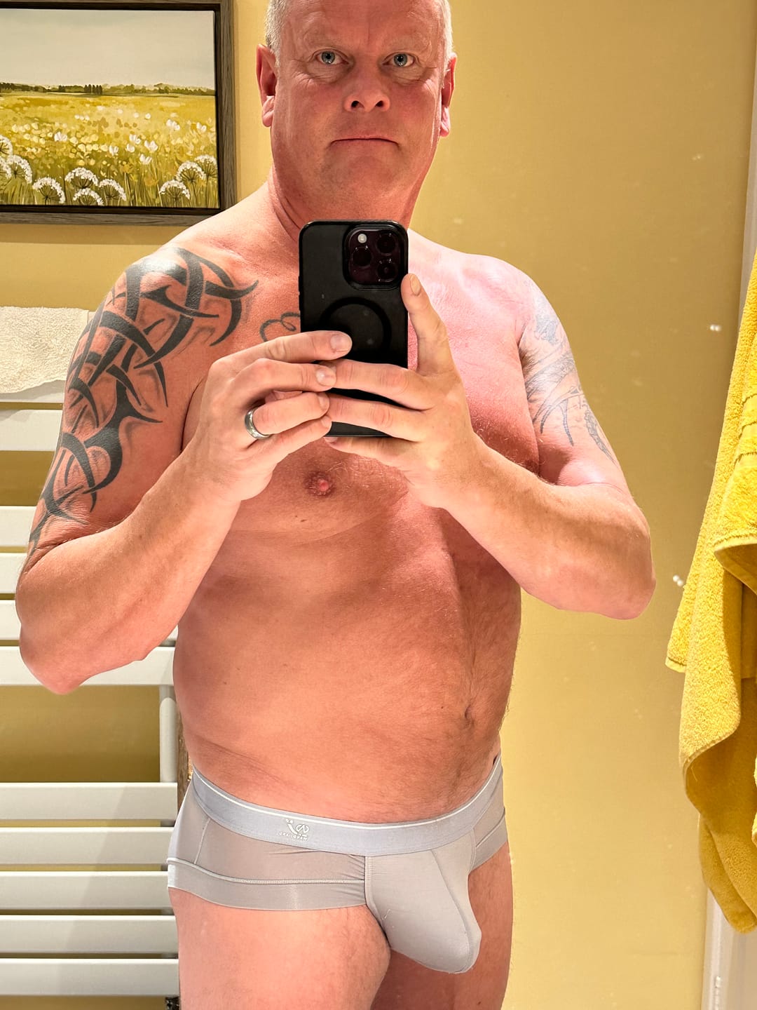 Customer photo review of 3 Pack Comfy U Convex Pouch Briefs For Men
