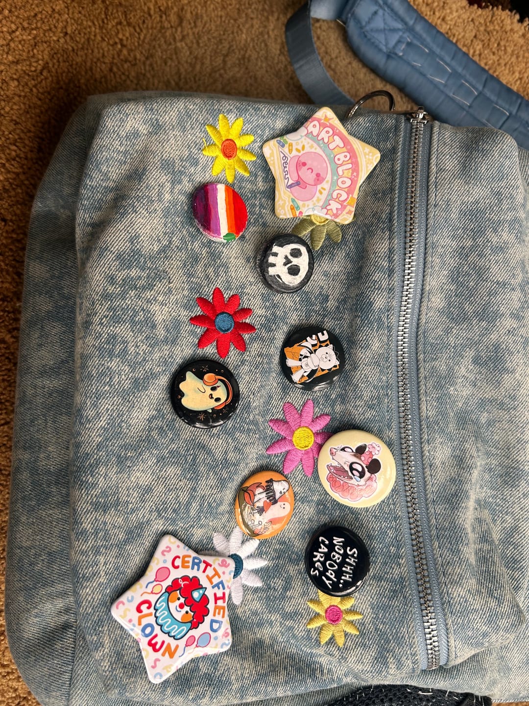 Customer photo review of Art Block Large Glitter Star Button