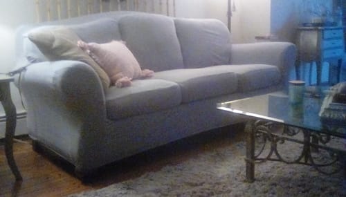 Customer photo review of Stretch Sofa Covers with Separate Backrests and Seat Cushions
