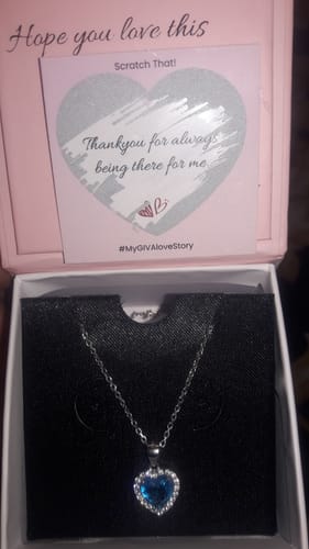 Customer photo review of Silver Titanic Heart Of The Ocean Pendant With Link Chain