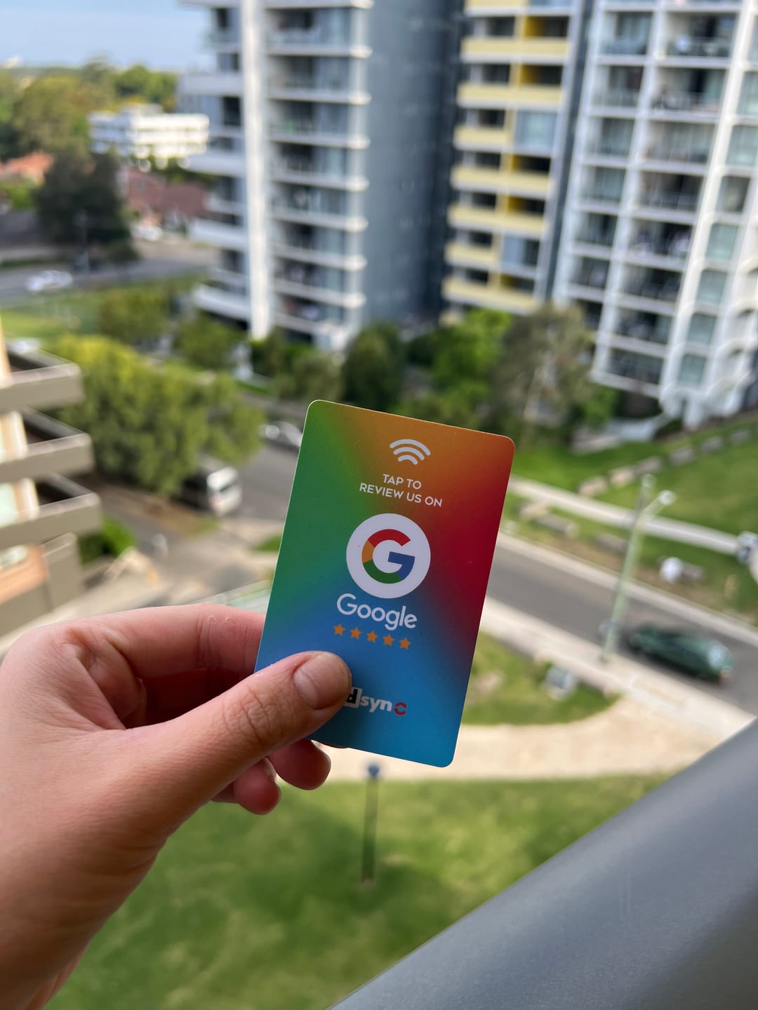 Customer photo review of Google Review Card - Coloured