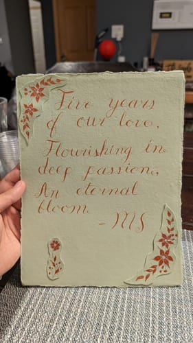 Customer photo review of COLORS / HANDMADE  PAPER / 8.5 x 11