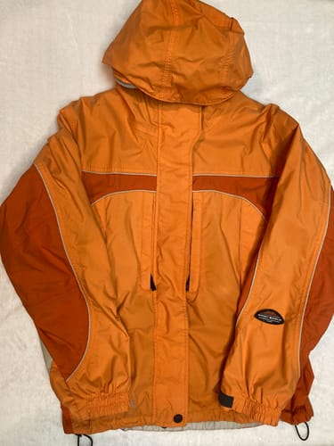 Customer photo review of Columbia Jacket Womens Medium Orange Water Proof Coat Outdoors Ski