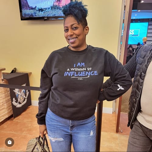 Customer photo review of " WOMEN OF INFLUENCE" Unisex Sweatshirt (S-5XL)