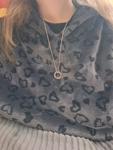 Customer photo review of Allegro Loop Pendant with Amethyst