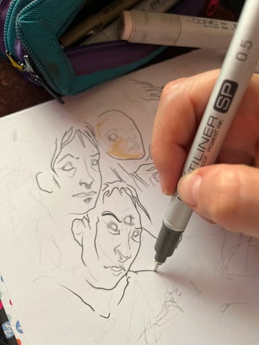 Customer photo review of Copic Multiliner SP - Tiralíneas Negro