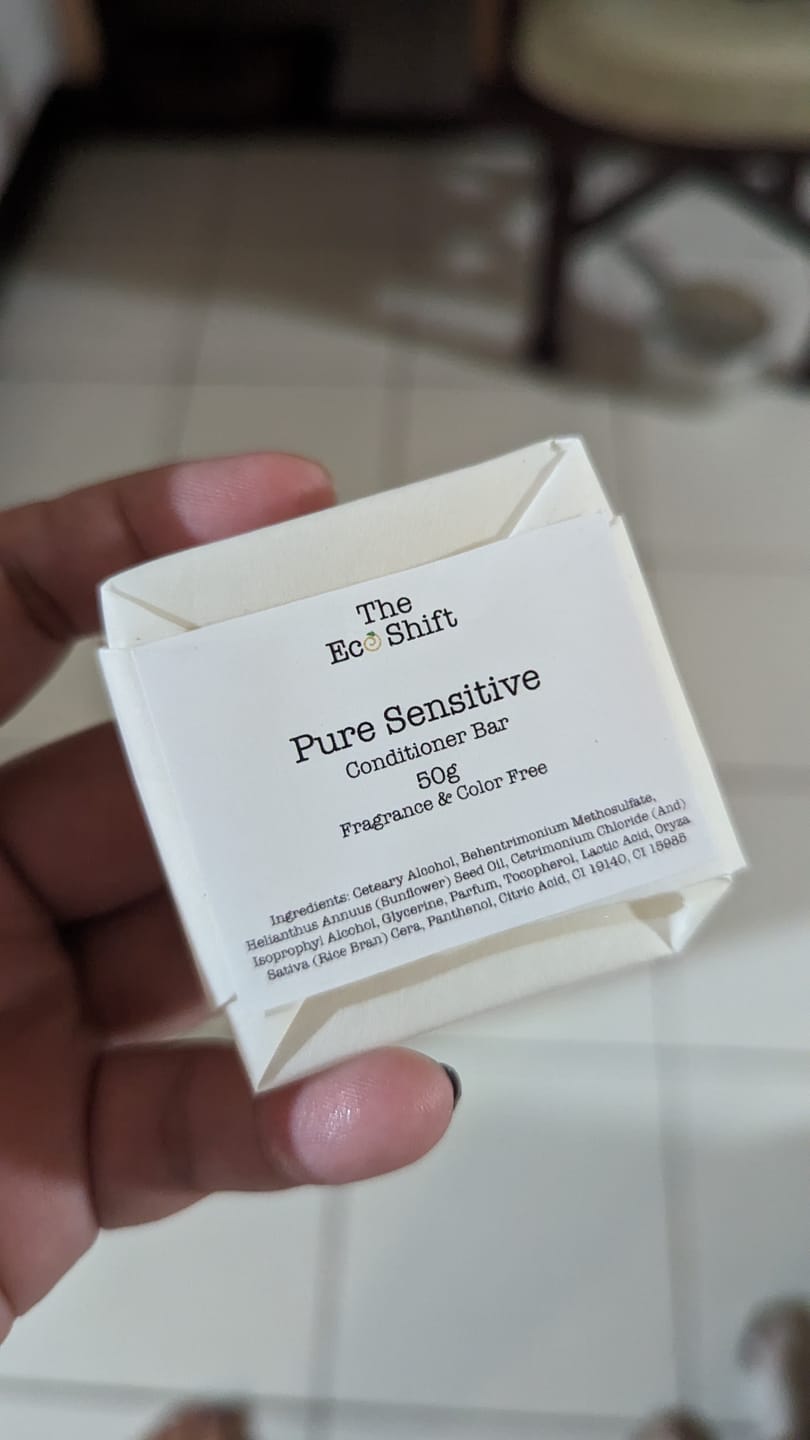 Customer photo review of Sensitive Scalp Conditioner Bar Pure Sensitive
