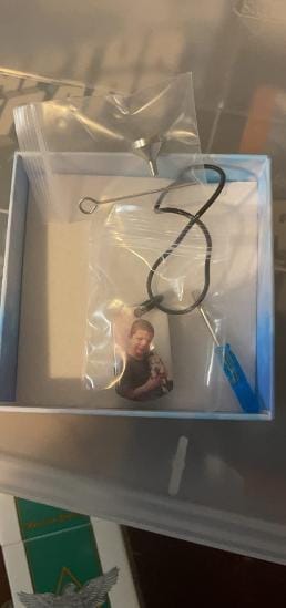 Customer photo review of Personalized Photo Urn Necklace for Pet