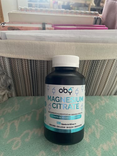 Customer photo review of Citrato de Magnesio Puro | Oby Magnesium Citrate 120 capsulas 630 mg