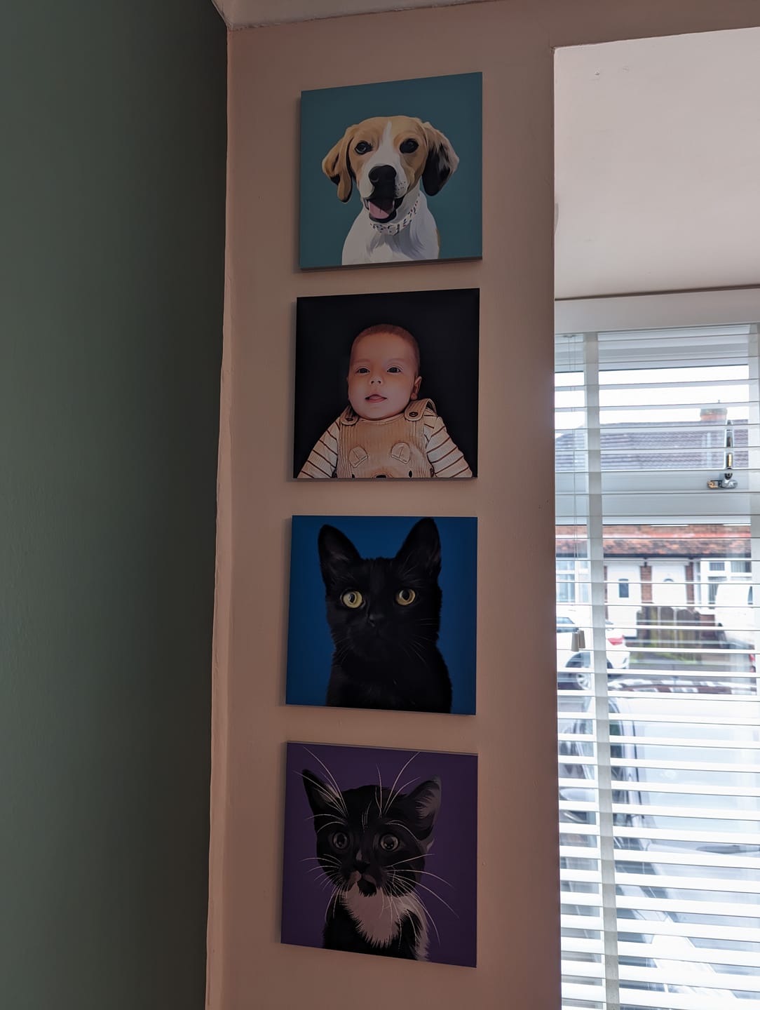 Customer photo review of Minimalist: Custom Pet Portrait