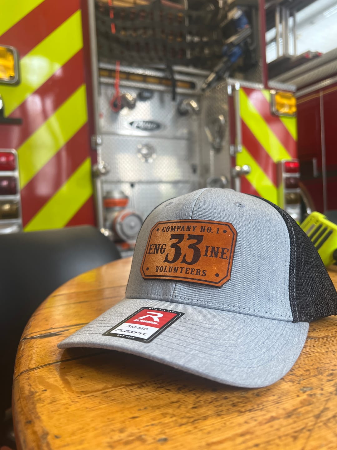 Customer photo review of Custom Passport Leather Patch Hat