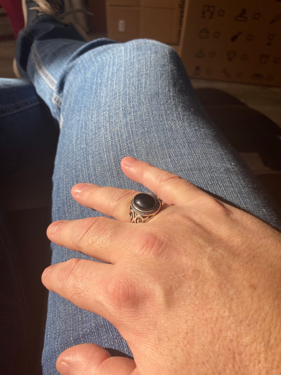 Customer photo review of BLACK EYES. - 925 SILVER