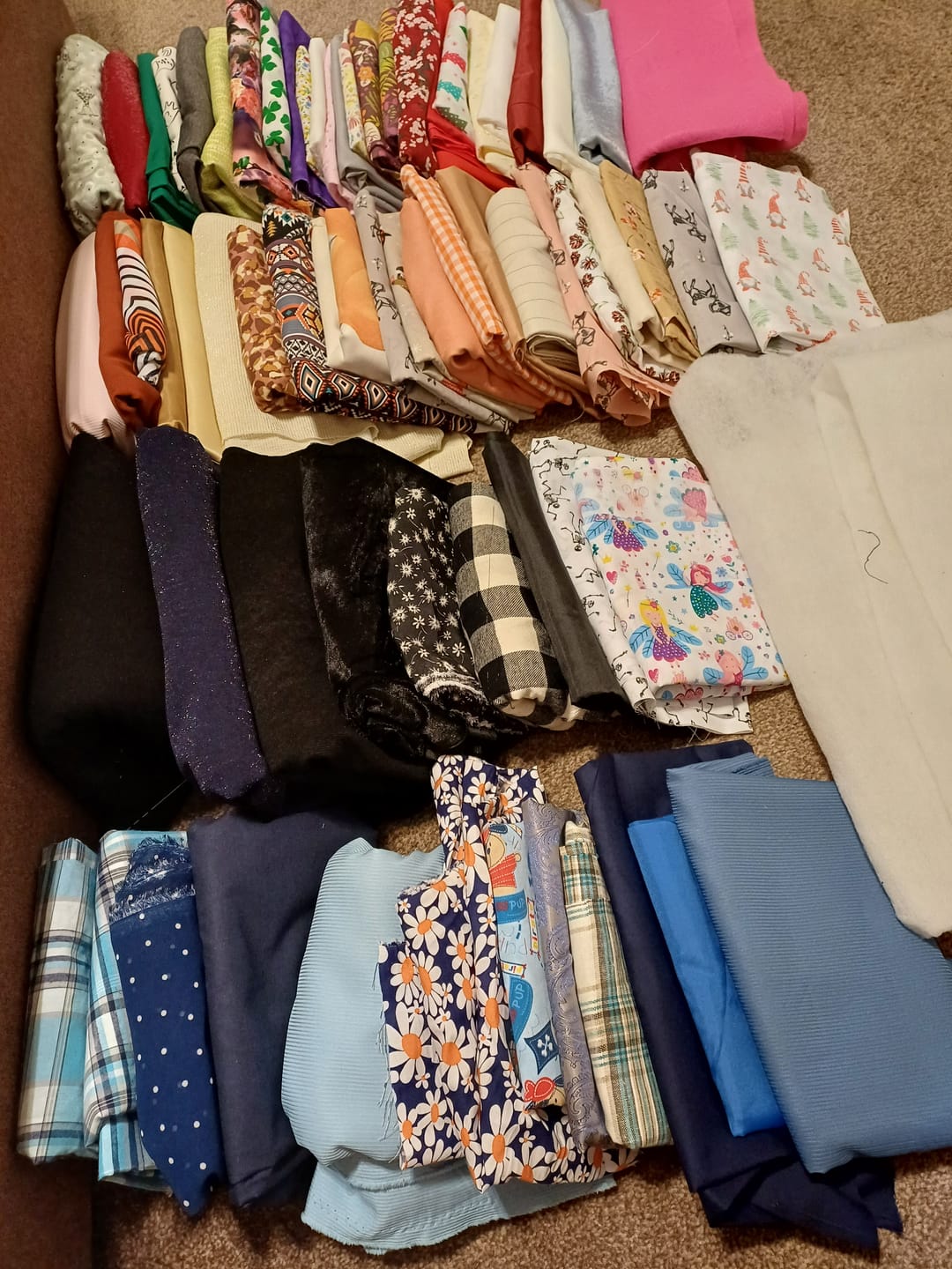 Customer photo review of Mystery Fabric Remnant Box