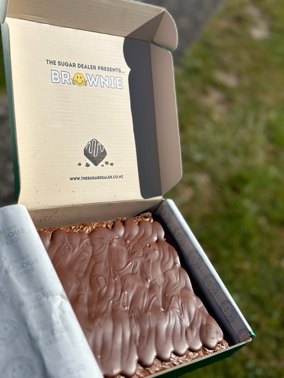 Customer photo review of Plain choccy brownie