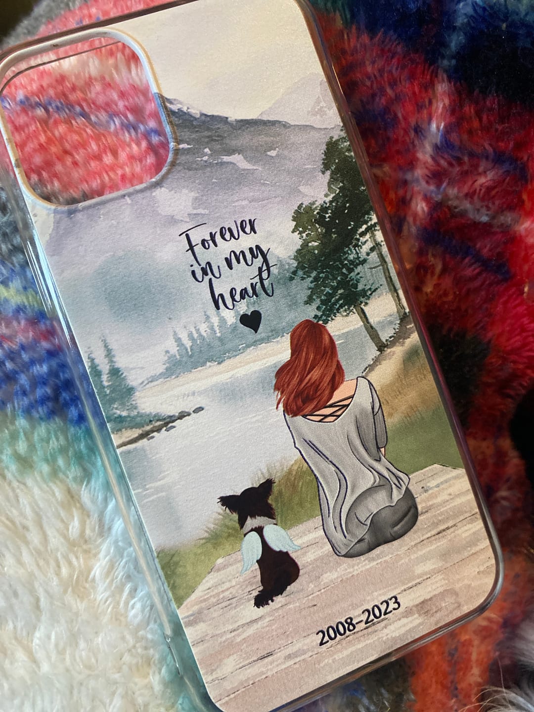 Customer photo review of Together with my pet - Personalized phone case