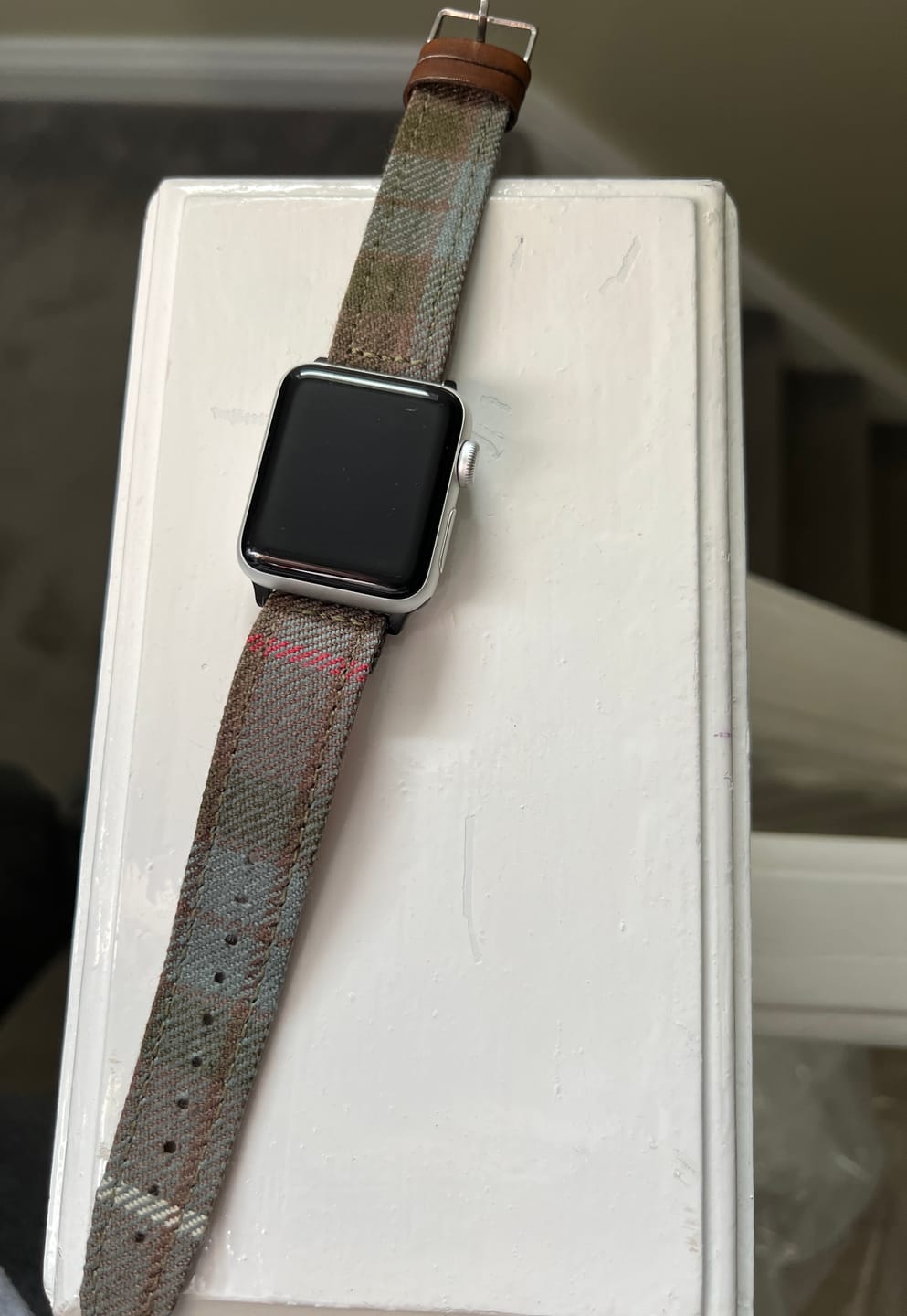 Customer photo review of Custom Tartan Apple Watch Straps