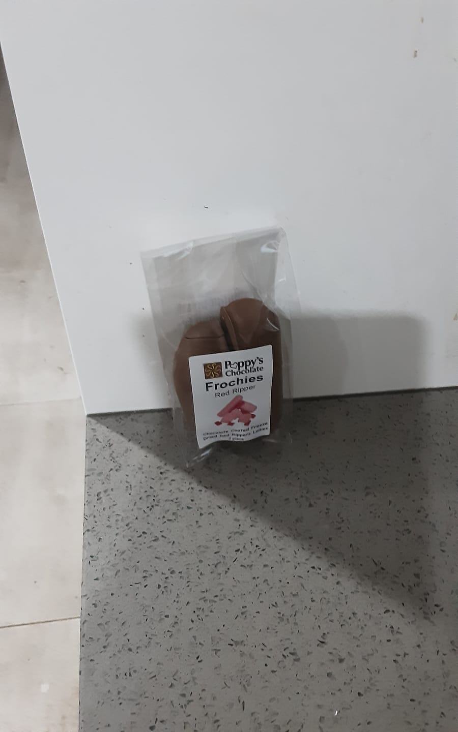 Customer photo review of Frochies Red Ripper chocolate coated freeze dried lollies