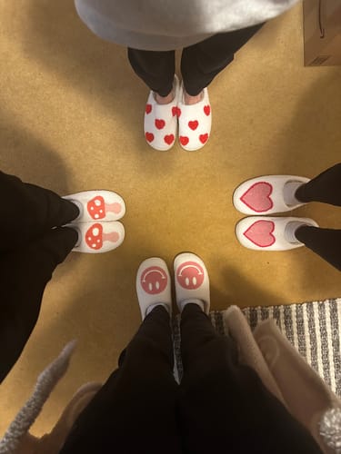 Customer photo review of Happy Face Slippers