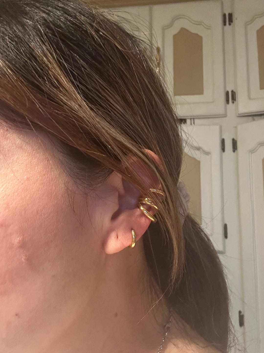 Customer photo review of Ear Cuff Triple